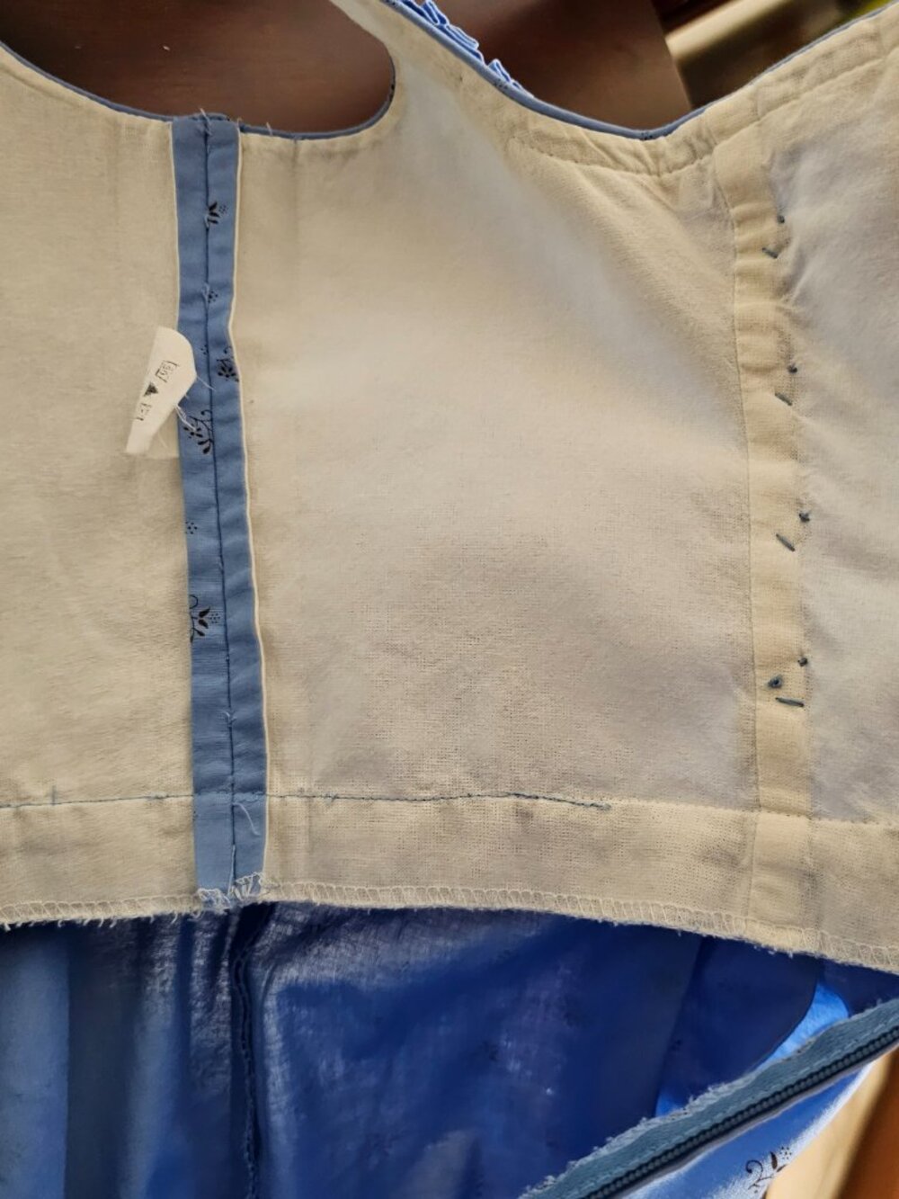 Wenger Blue German Folk Bavarian Dirndl Dress Fest Oktoberfest Size EU 40 / US 8 - Picture 11 of 11